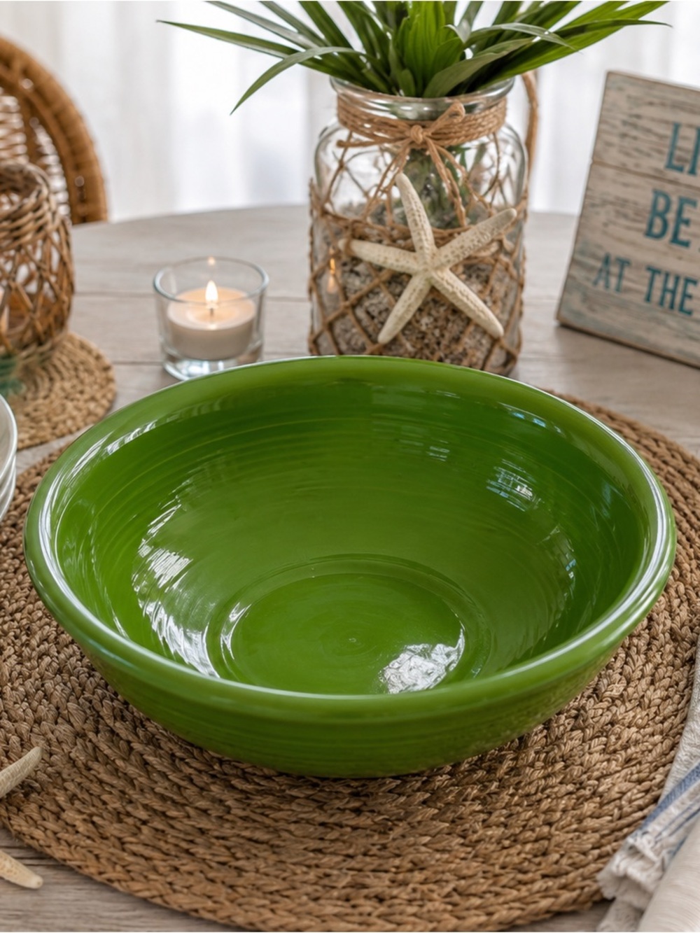 Fiestaware Shamrock Pedestal Bowl